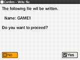 The following the wiil be written. Name：GAME1