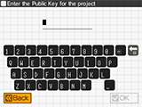 Enter the Public Key for the project